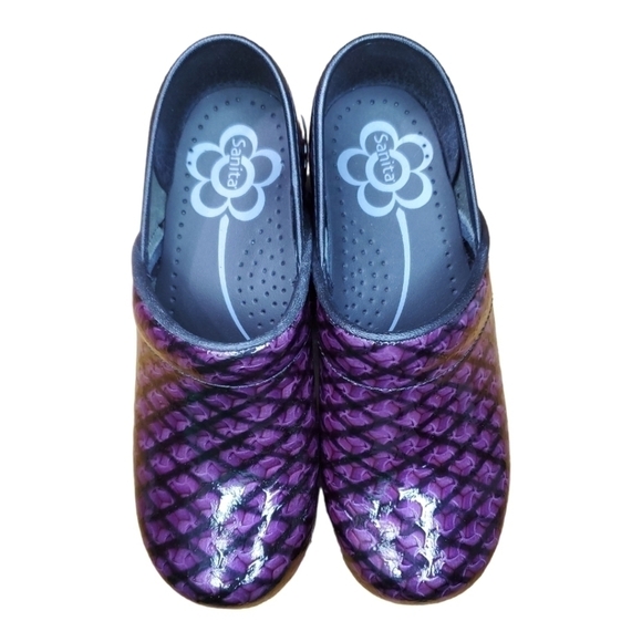 Sanita Professional Pheobe Purple Work Shoes Size 37 or US 6 NWOB - Picture 2 of 6